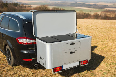 Kempovací box - kuchyňka model Premium