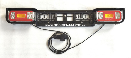 Ocelový LED světelný panel s ochranou světel – černý lak