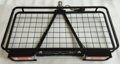 Univerzální nosič velký, rozměr 1200×600×110mm, černý lak, šroubová sklopná hlavice